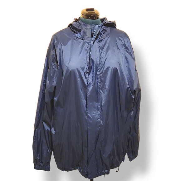 ICEBURG OUTERWEAR Blue Full Zip Hooded Lagan Look  Rain Jacket  Women's … - Picture 1 of 6